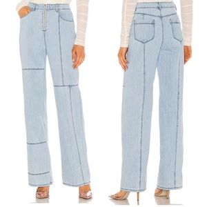 I.AM.GIA Orion Wide Leg Denim Patchwork Pants